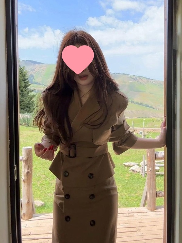 美拉德气质短款风衣外套女装春秋新款时尚炸街包臀半裙两件套|undefined