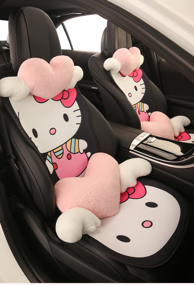 Love Kt Car Seat Cushion for All Seasons, Goddess Popular, High-End Seat Cover, Summer Cooling Pad, Ice Silk