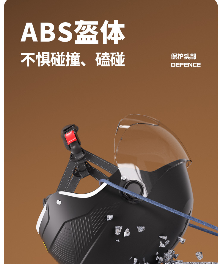 New National Standard 3C Certified Electric Motorcycle Helmet, Electric Scooter Half Helmet, Summer Sun Protection Safety Helmet for Commuting