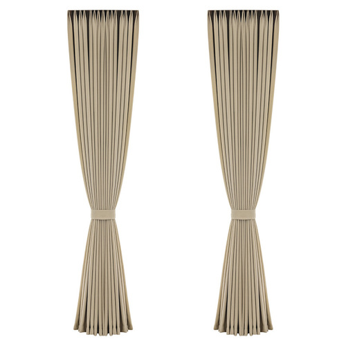 Cotton and linen blackout curtains double-sided finished sound insulation and heat insulation solid color splicing bay window hotel bedroom home curtain fabric