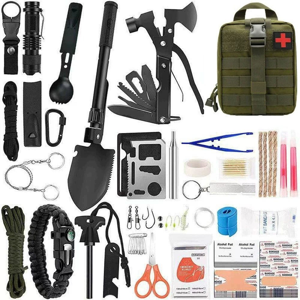 Оборудование для выживания в дикой природе, сундук с сокровищами для выживания в дикой природе, набор инструментов, набор инструментов для приключений на открытом воздухе, игрушка для выживания, сумка для самоспасения