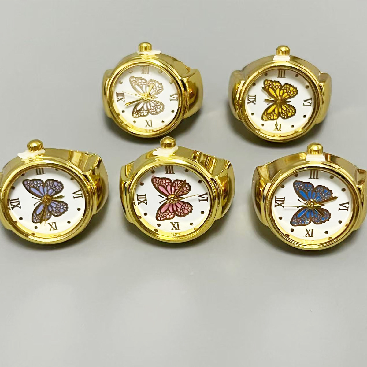 Cross-Border Foreign Trade Best-Selling Model for Female Couples, Simple, Elegant and Versatile Quartz Watch, Ring Watch, Jewelry Time Watch