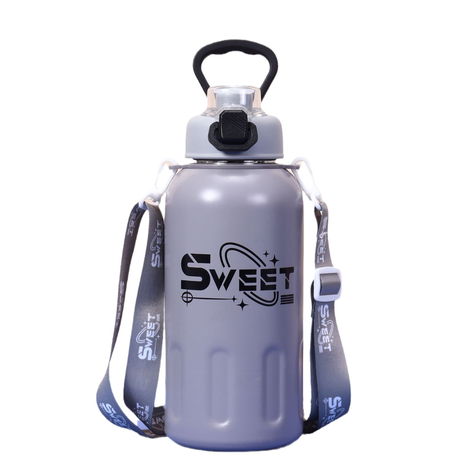 New 304 Top Quality Stainless Steel Insulated Cup With Portable Shoulder Strap, Large Capacity Outdoor Student Tumbler_voghion.com