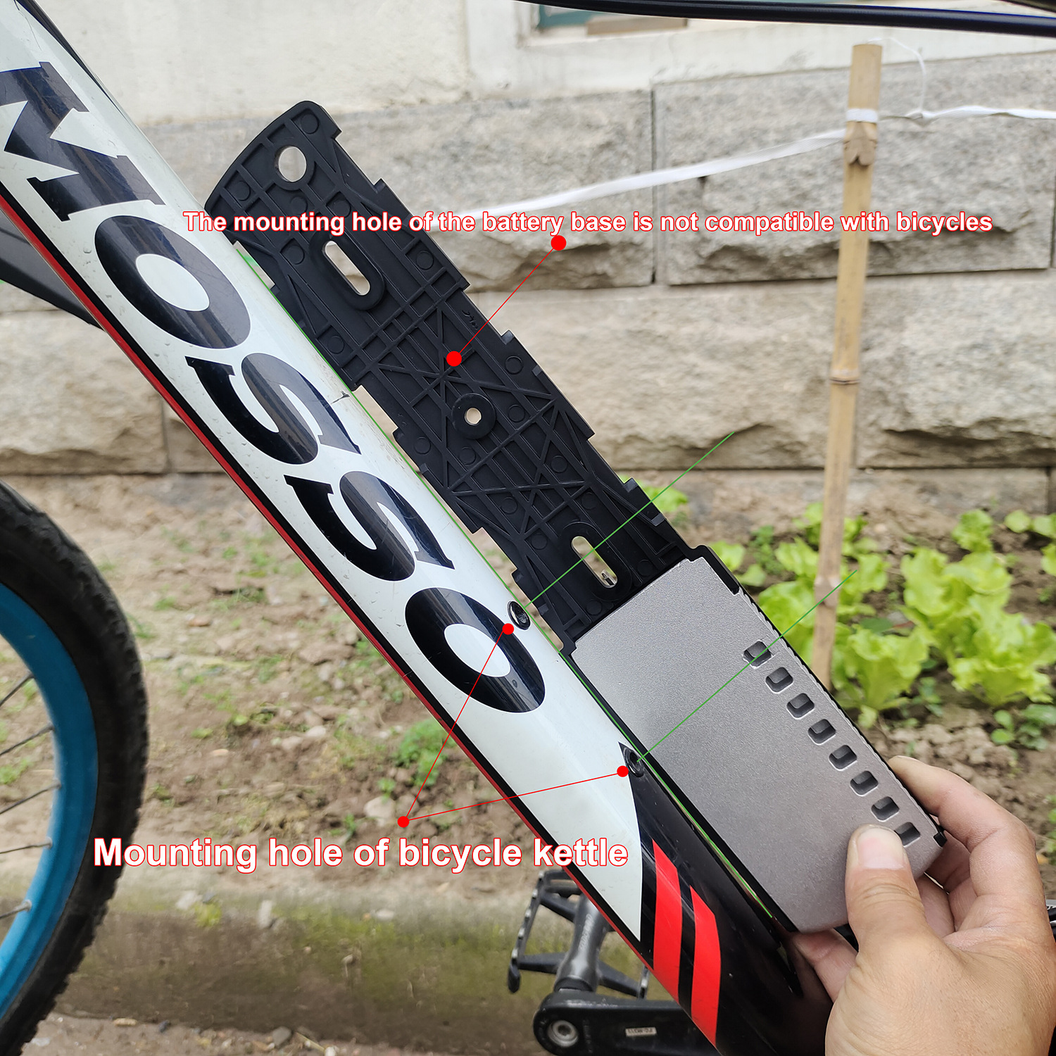 Electric Bicycle Lithium Battery Fixed Rail Sports Water Bottle Expansion Bracket with Hailong Parrot Tiger Shark