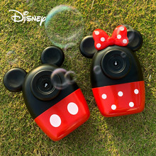 迪士尼儿童玩具电动泡泡相机抖音同款网红休闲吹泡泡音乐相机批发