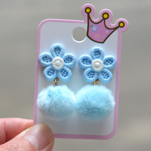 8#푹신한 이어 클립 한 쌍