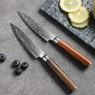 Cross-border Damascus Steel Universal Knife Sharp Household Fruit Knife Western Food Steak Knife Kitchen Knife in stock