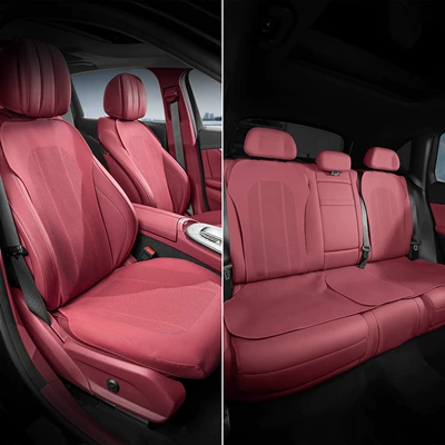 Cushion Full-Cover Seat Cover | Seat cushion, seat cover - surround-model-pomegranate-red-one-front-seat-cushion