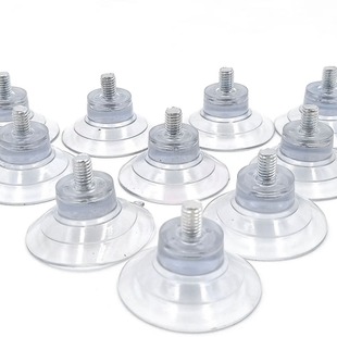 M6 with screw rod suction cup fixed glass coffee table pvc transparent vacuum suction cup screw suction cup