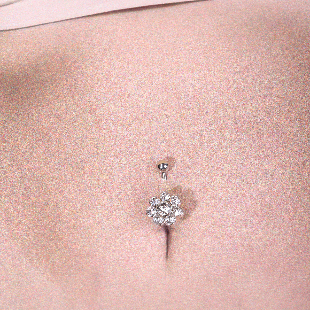 Europe and America Cross border Source of goods fashion lovely Flower Diamond Belly Ring human body puncture Navel Jewelry wholesale