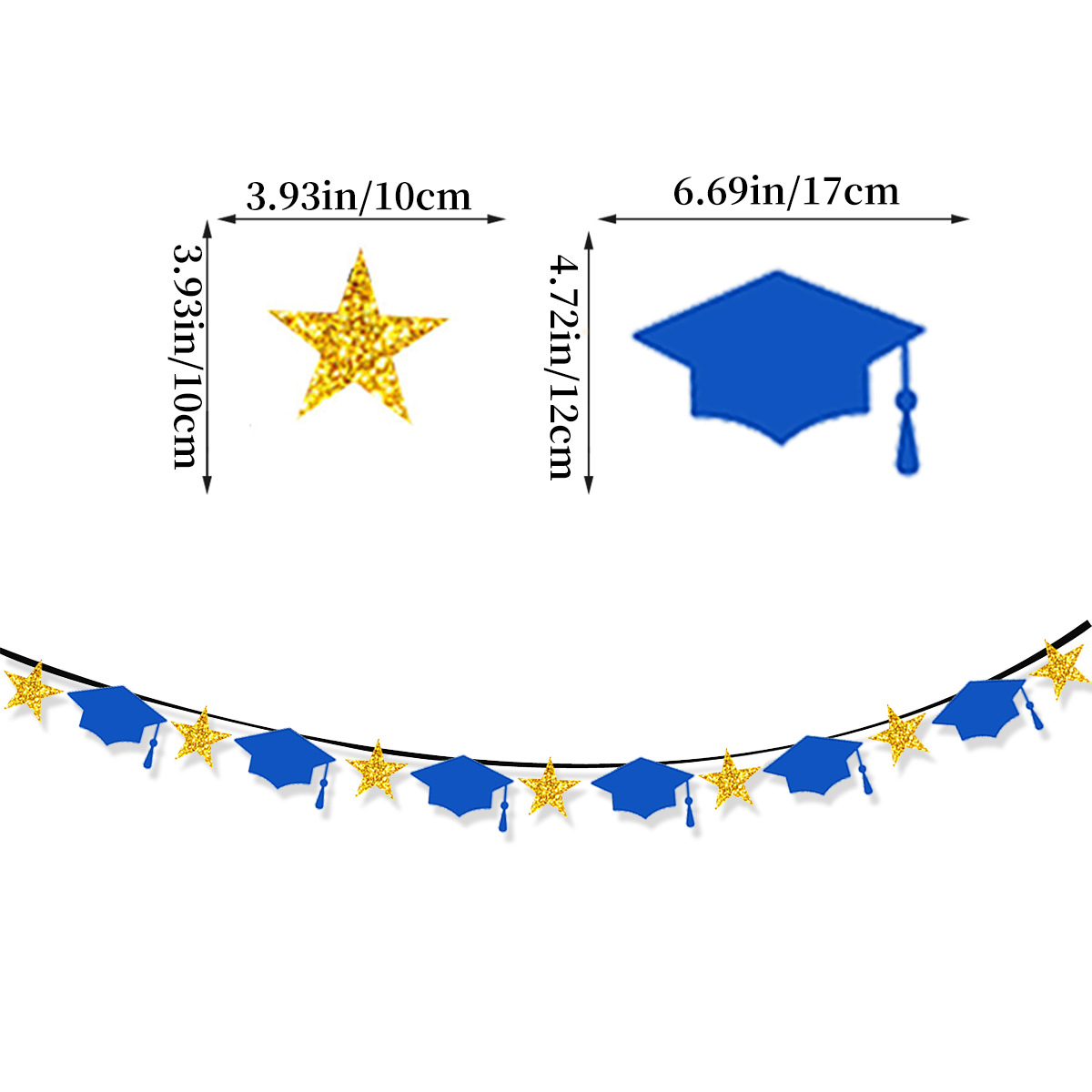 Festival de graduación decoración bandera Congrats Grad estudiantes de la fiesta de la escuela diseño de bandera tirar de flores al por mayor image 16