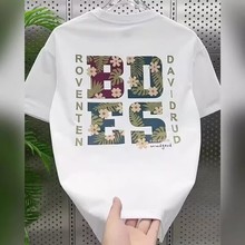 新款短袖t恤男夏季韩版潮流简约半袖上衣港风宽松休闲潮牌体恤衫