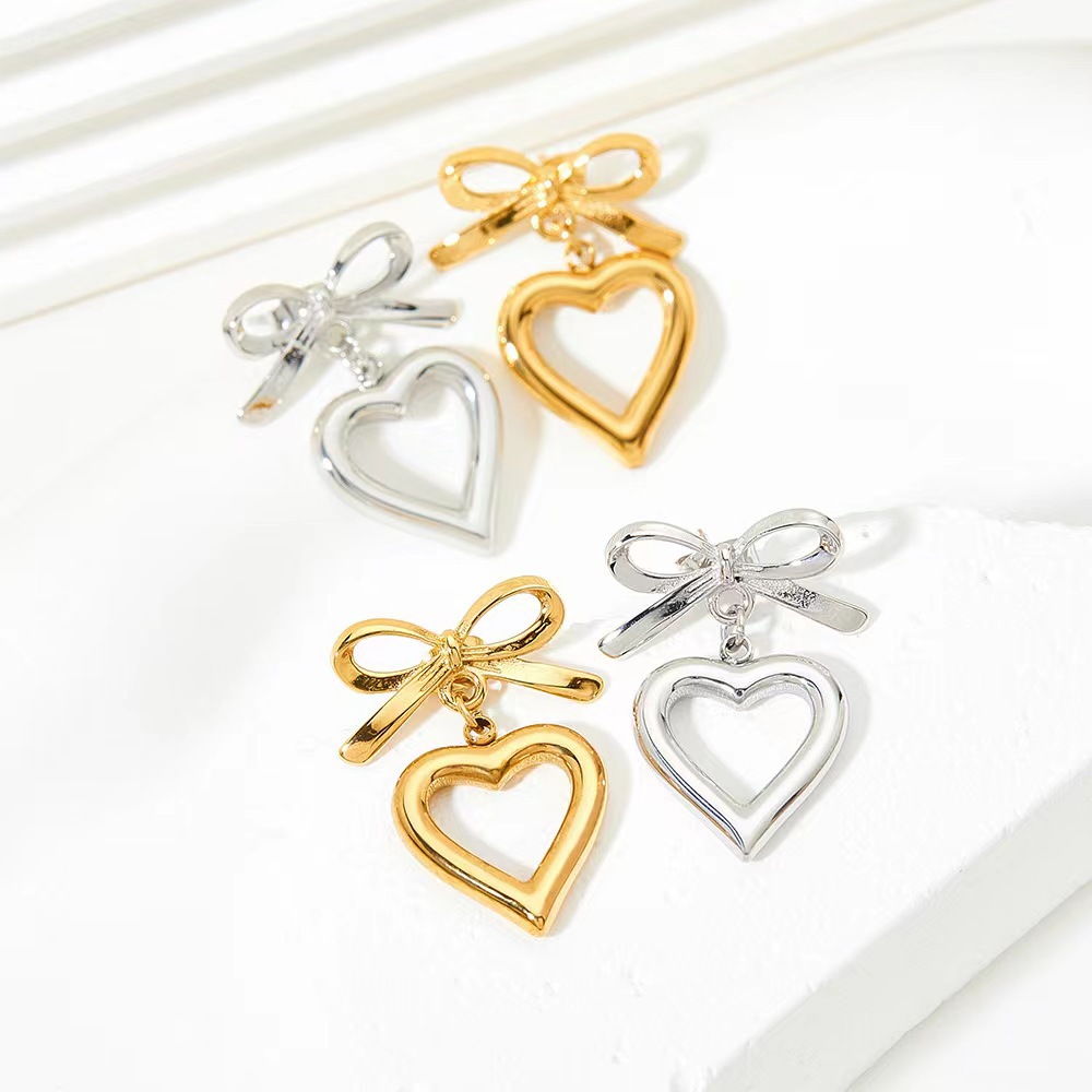 Silver Heart Earrings