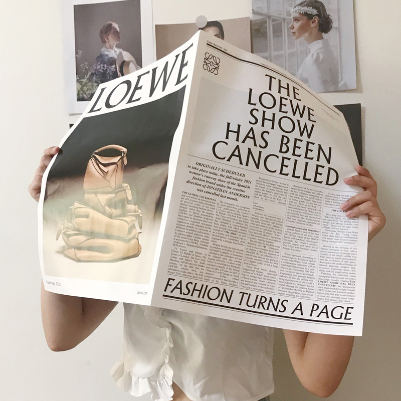 ins Photo Props Newspaper Large Street Photograph Model with English Newspaper Fashion Photography Background Extra Size