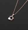 Small design jewelry, fresh necklace from pearl, suitable for import, flowered