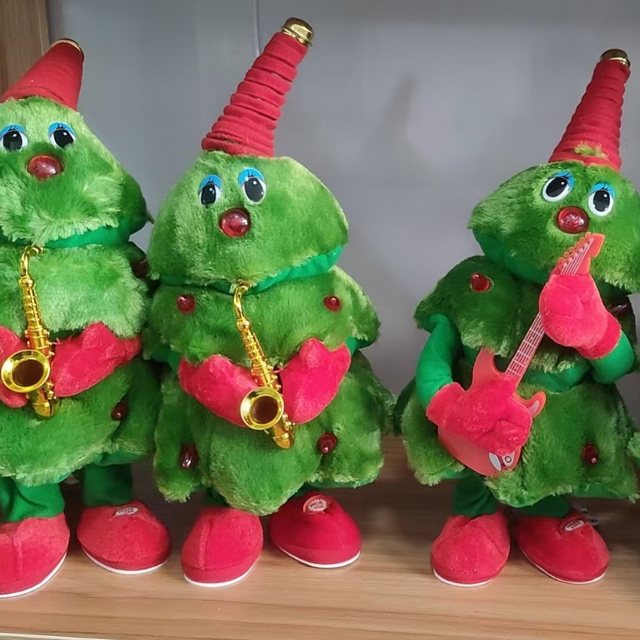 Christmas electric plush dancing toy