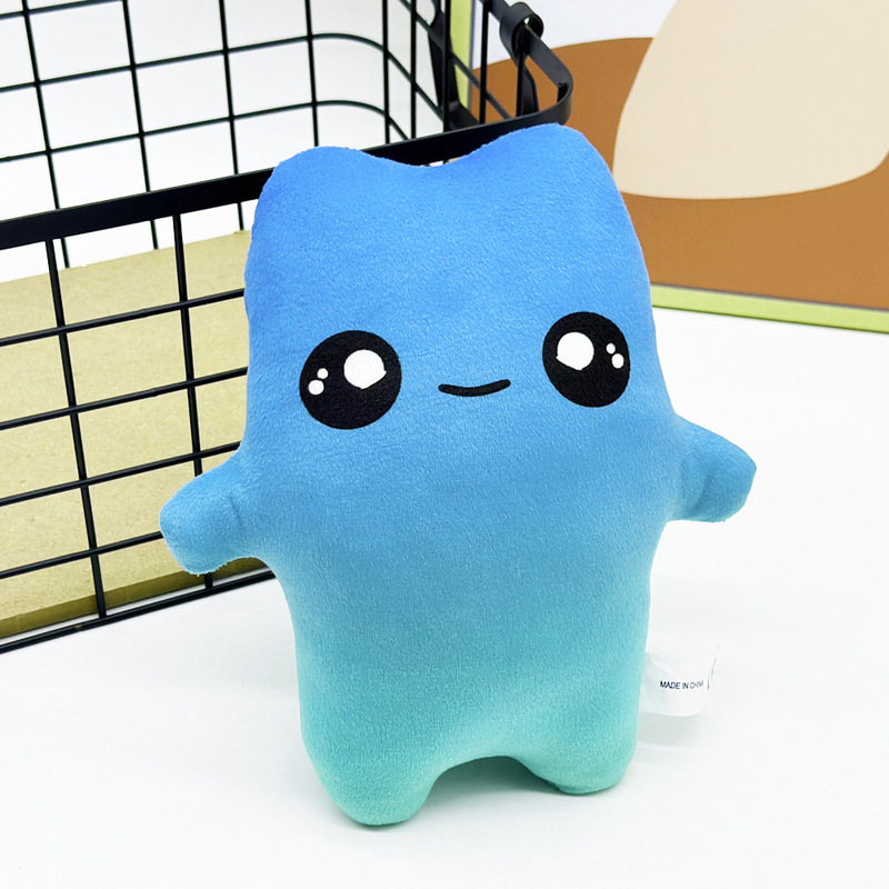 跨境新品fortnite sprite plush渐变蓝怪毛绒玩偶公仔|undefined