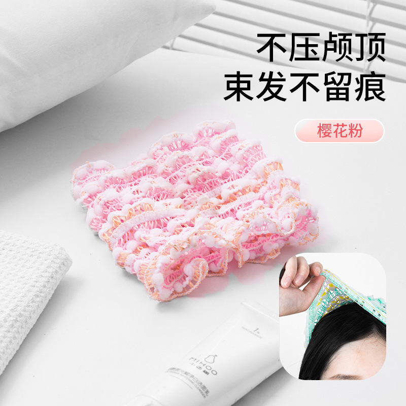 弾力性のあるヘアバンドの女性の顔を洗うための専用のマスクの広い端のヘアバンドの滑り止めのヘッドバンドのネットの赤い新型の洗面器のヘアバンド|undefined