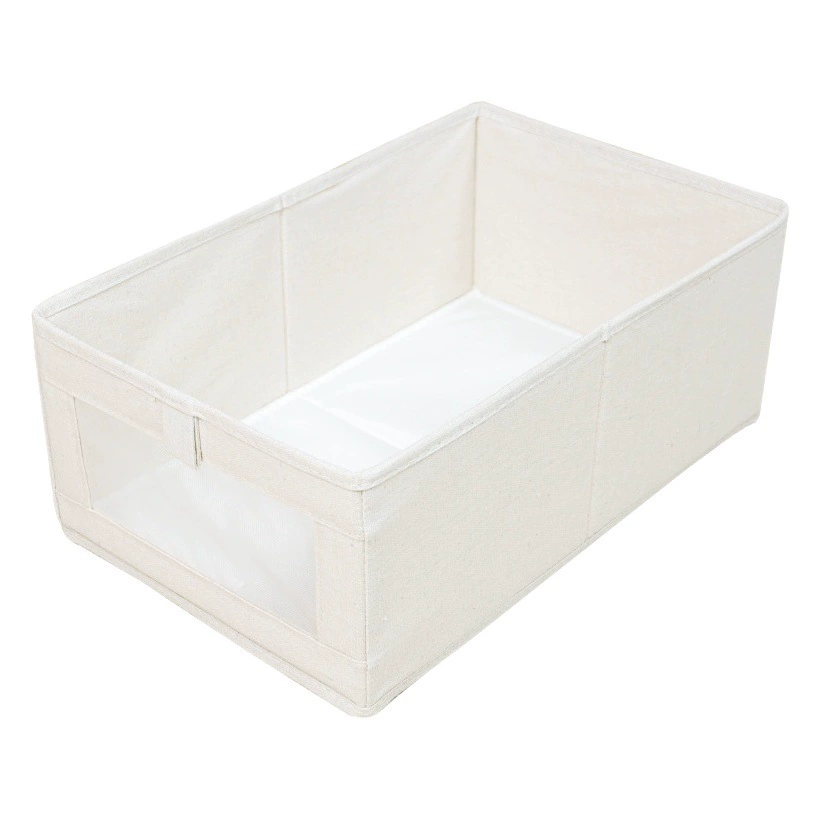 Складная тканевая коробка для хранения оконная коробка для хранения хлопка и льна шкаф для хранения брюк коробка для хранения одежды оптом