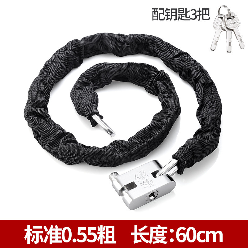 厚く長いチェーンロック家庭用ロック切断防止盗難防止車ロック電気自動車自転車ロック鉄チェーンドアロック|undefined