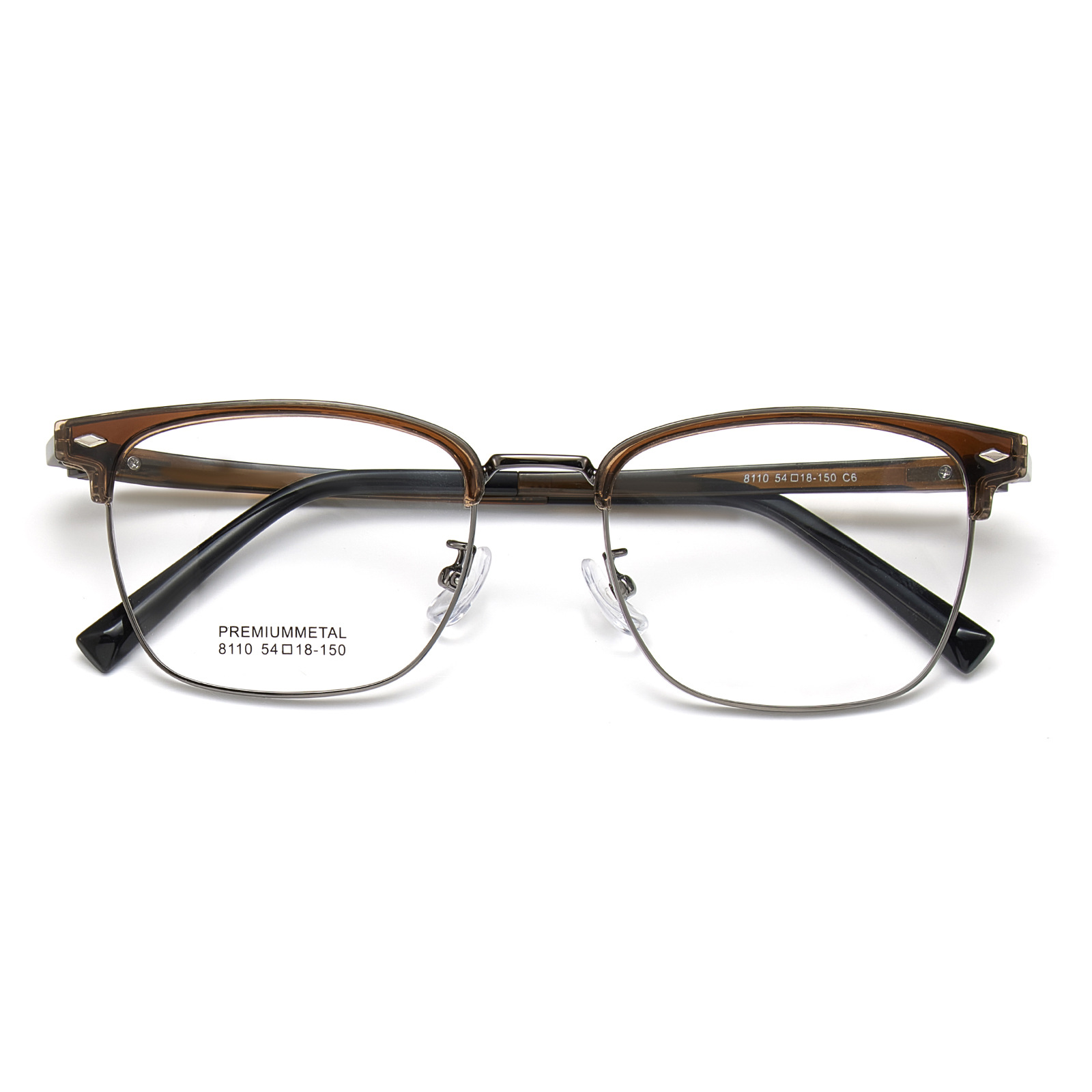 Otoño y invierno atmósfera de moda, marco de cejas de aleación, marco de gafas resistente, anti-deslizante, anti-sensibilidad Danyang, lote de gafas