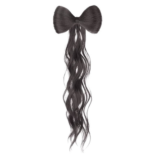 Bow-tie half-tied ponytail wig for women, lazy hair, high-temperature wire gripper, hair bag, ball head, supports one-piece hair delivery
