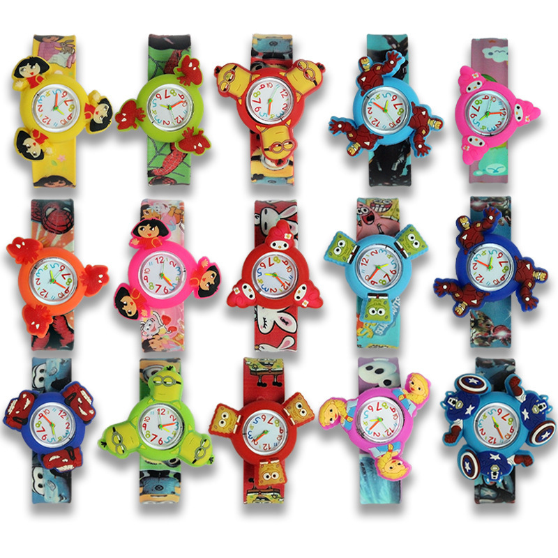 Pat watch pop circle children's cartoon toy top watch children's toy watch men's and Women's Student Watch electronic watch