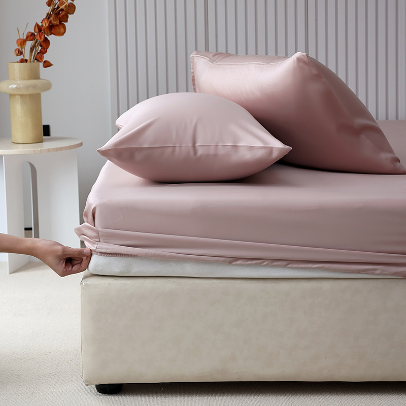 2024 New 60 Tencel Lyocell Fiber Four-Piece Series - Single Pillowcase 48*74cm Anti-Dirty Pillowcase Pair