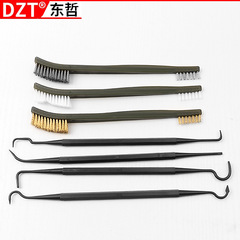 3pc double-headed wire brush, stainless steel wire brush, copper wire nylon brush, cleaning, dirt and rust removal special tool brush