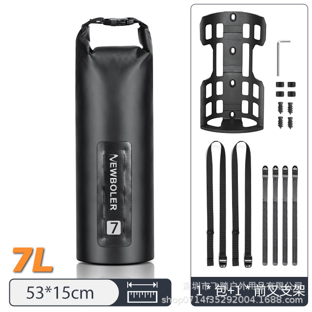 NEWBOLER portátil multifuncional bicicleta tenedor bolsa 3L7L impermeable montaña carretera marco bolsa cross-country de larga distancia