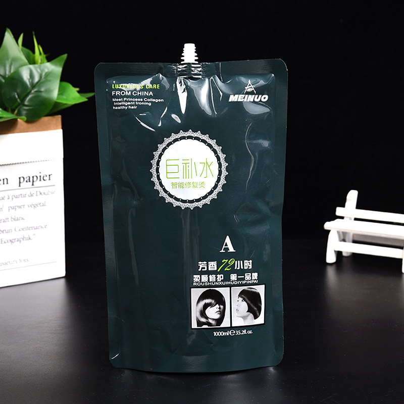 批发复合塑料袋吸嘴袋大容量洗发水烫发水分装袋自立包装袋可LOGO