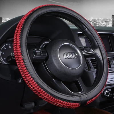 for All Seasons, Steering wheel cover - luxury-red-38cm