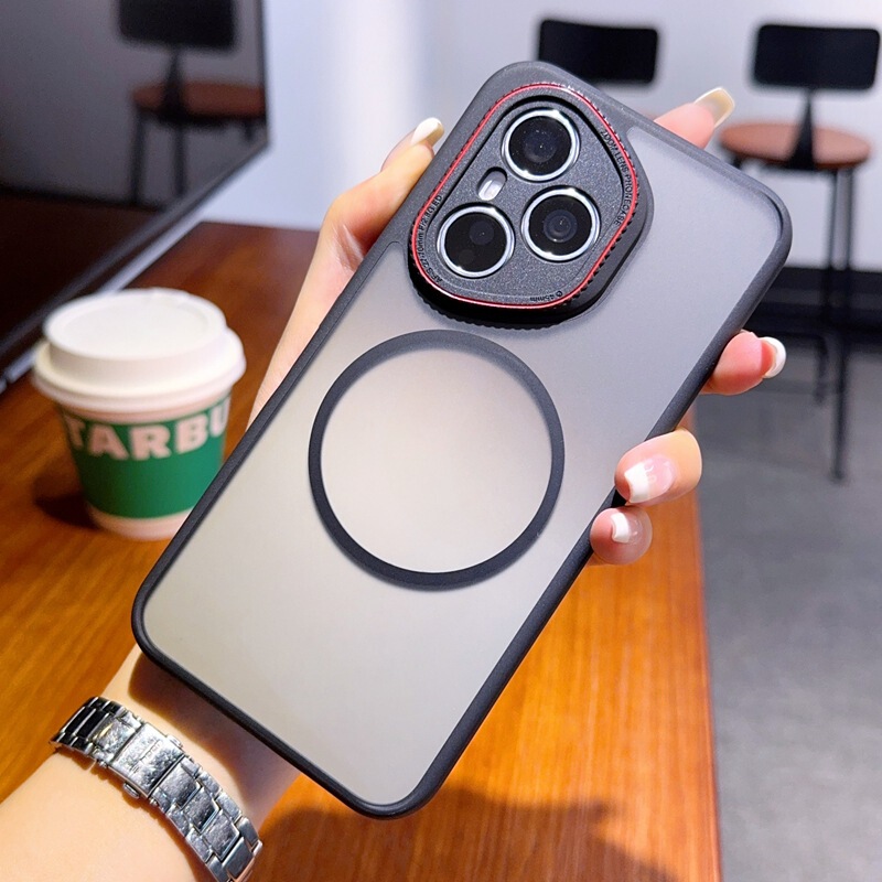 Honor 400 携帯電話ケースに適しています。パワースキン感触つや消し Magic7 磁気半透明落下防止 GTPro 保護カバー|undefined