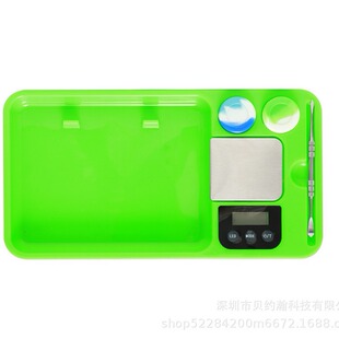 New Product with Digital Scale Luminous Cigarette Tray LED Cigarette Tray USB Multi-color Rechargeable Tray COOKIES Digital Scale