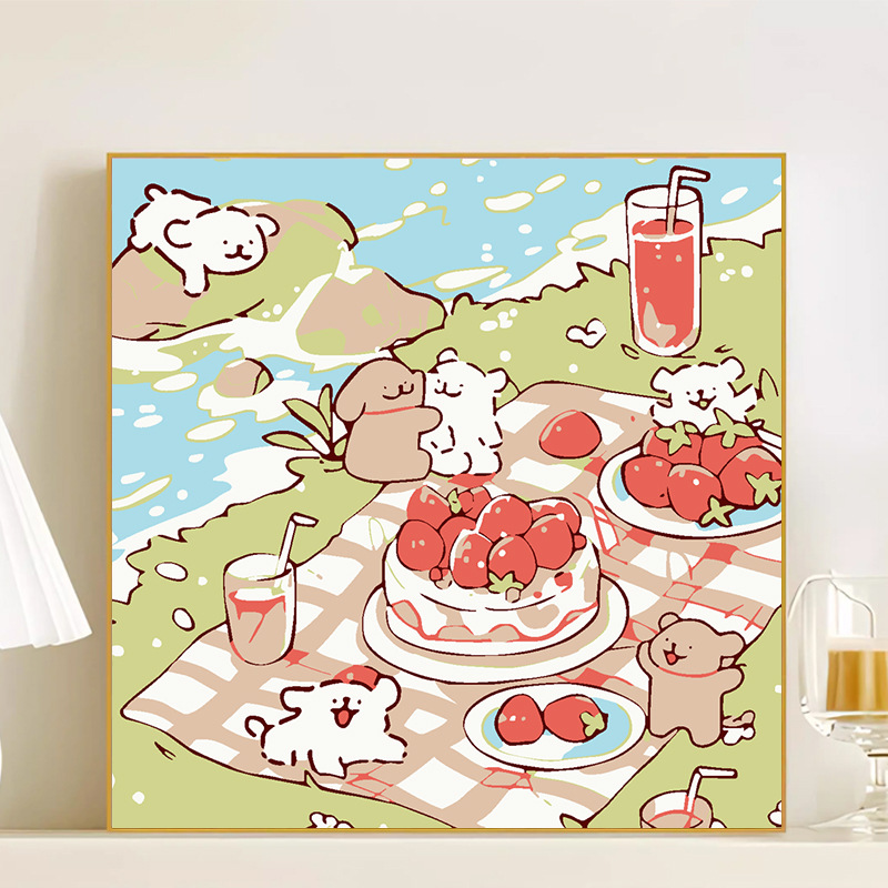 R154 / 20*20CM(画笔+颜料+绷好内框）
