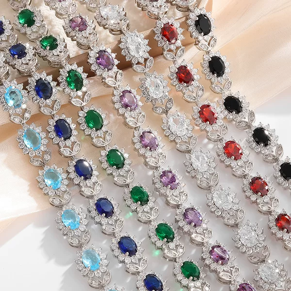 Cross-Border New Style Trendy Fashion Women's Simple Inlaid Zircon Bracelet Light Luxury Versatile Jewelry Wholesale