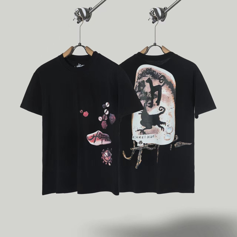 Travis de manga corta M mark Scott pequeño pato amarillo cactus relámpago rap tour TS pareja conjunta camiseta de hip-hop