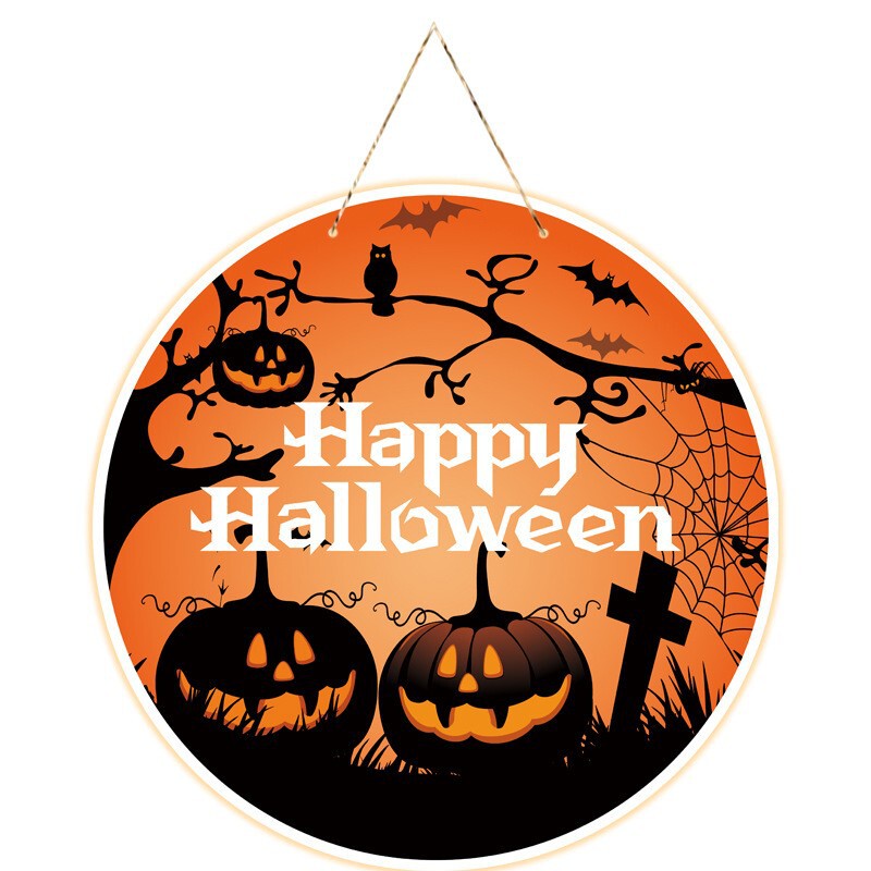 ハロウィンドア吊り下げハロウィンパーティー装飾カボチャコウモリドア吊り下げゴーストフェスティバル装飾雰囲気装飾小道具|undefined