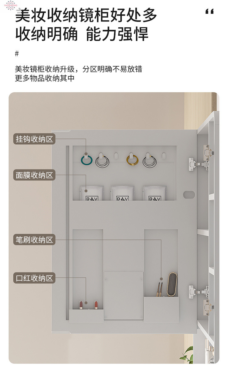 Arc-shaped honeycomb aluminum thickened space aluminum bathroom cabinet, integrated ceramic washbasin cabinet set, face washing, makeup and washbasin undefined