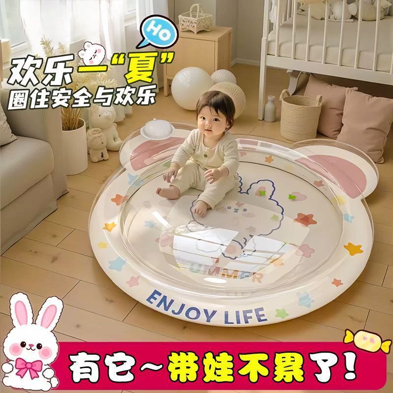 ベビーアイスパッドウォーターベッド厚みのあるパットウォーターパッドベビークールパッド幼児クロールパッドインフレータブルパッド|undefined