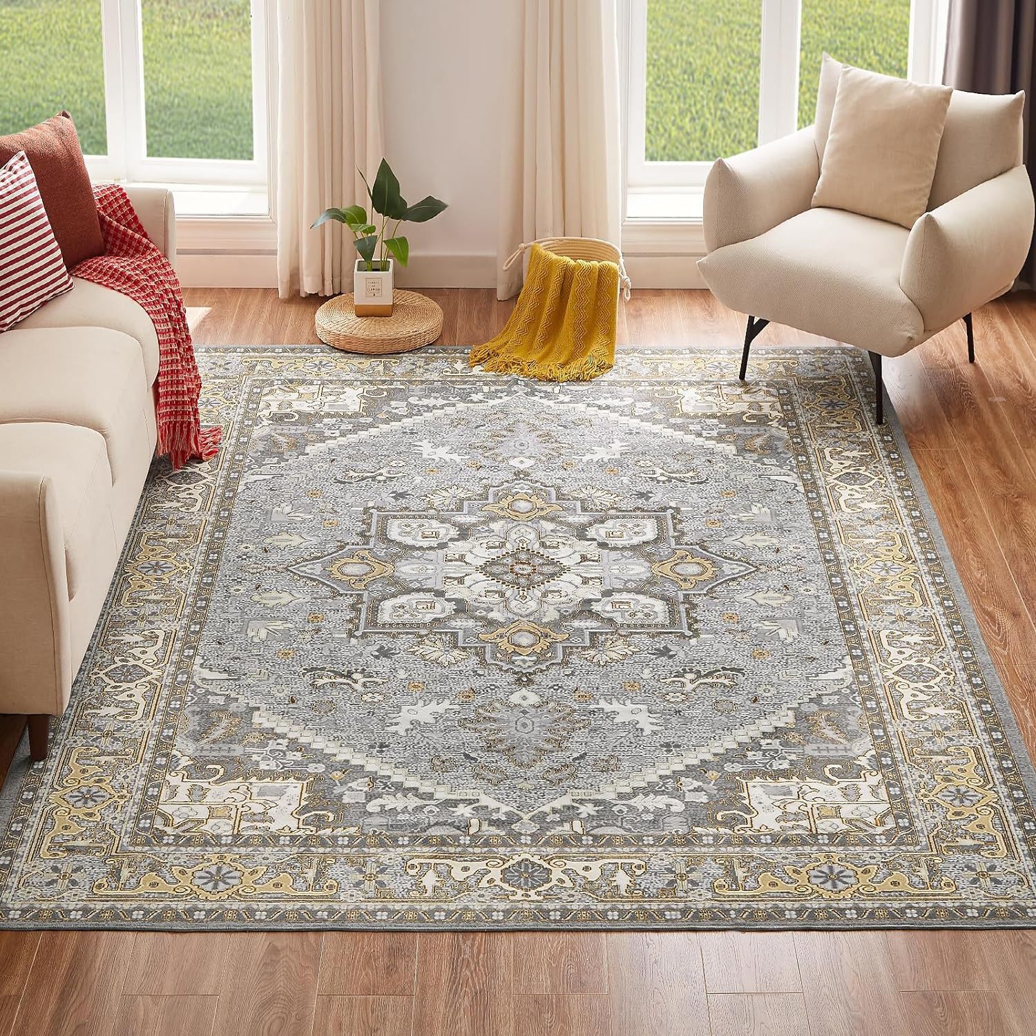 Böhmischer Teppich Für Wohnzimmer Schlafzimmer Und Terrasse_voghion.com