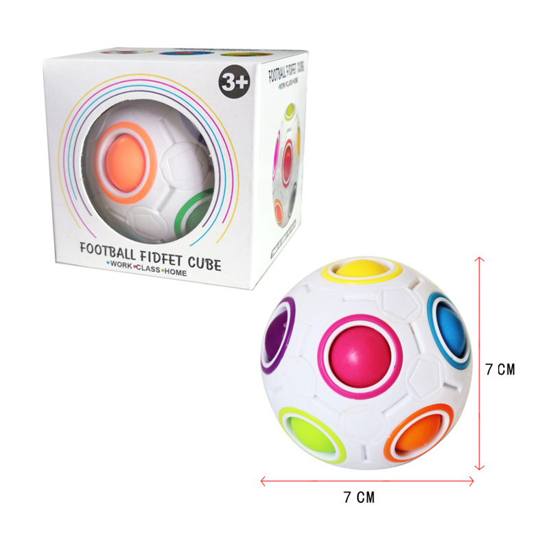 Caja de color mágica del cubo del fútbol de la bola del arco iris de LA BOLA MÁGICA del arco iris