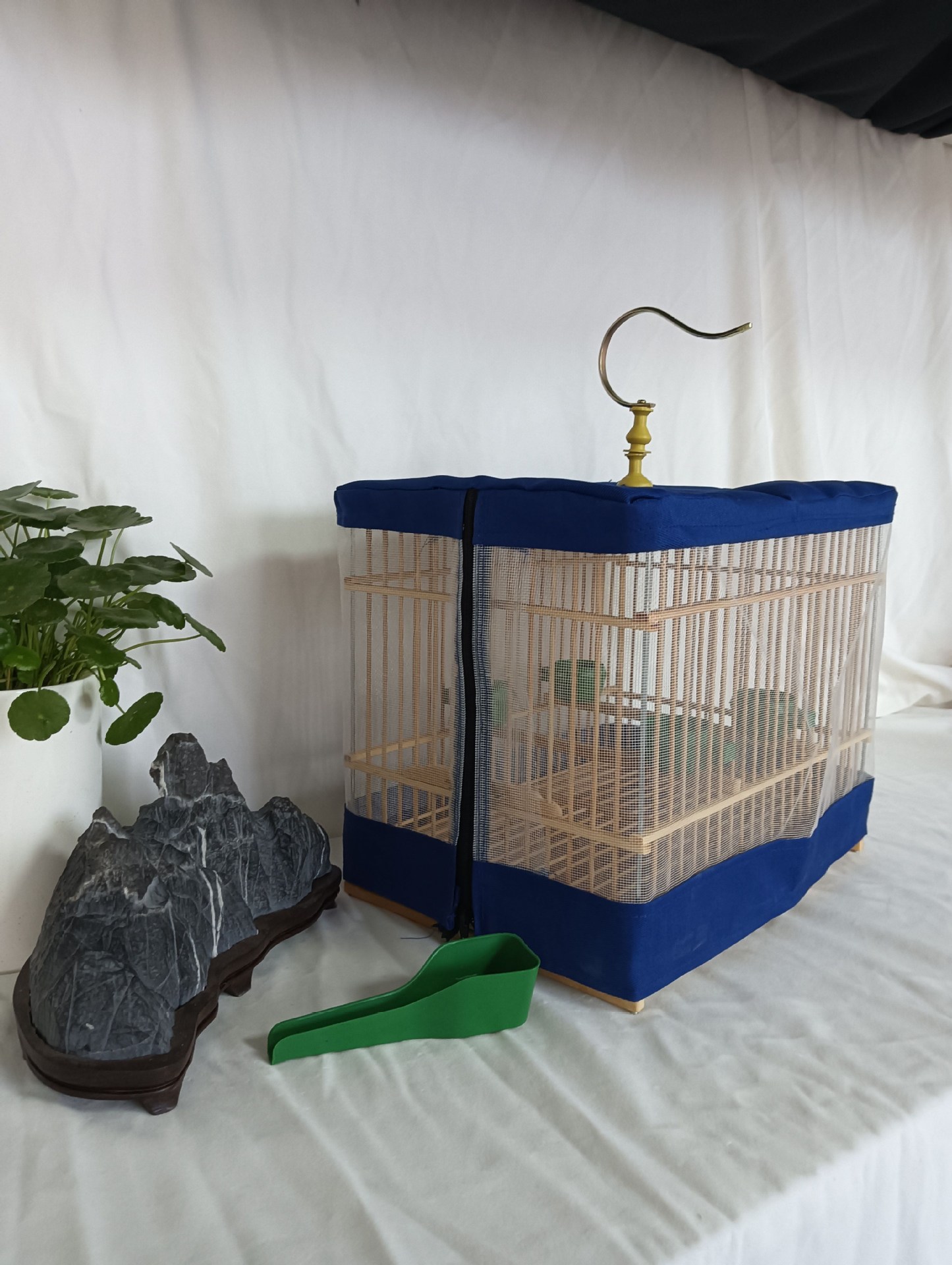 오리지널 대나무 노란색 인기 직사각형 29.5*20*24 완전 세트 + 거즈 커버