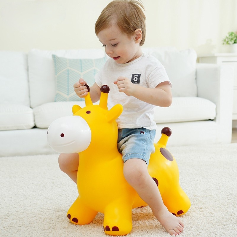Cross-Border Children's Bouncing Horse, Baby Anti-Fall Inflatable Pony, Toddler Riding Toy, One-Year-Old, 2026 New Model