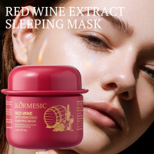 KORMESIC全英文红酒睡眠面膜Sleeping Mask跨境temu外贸厂家批发