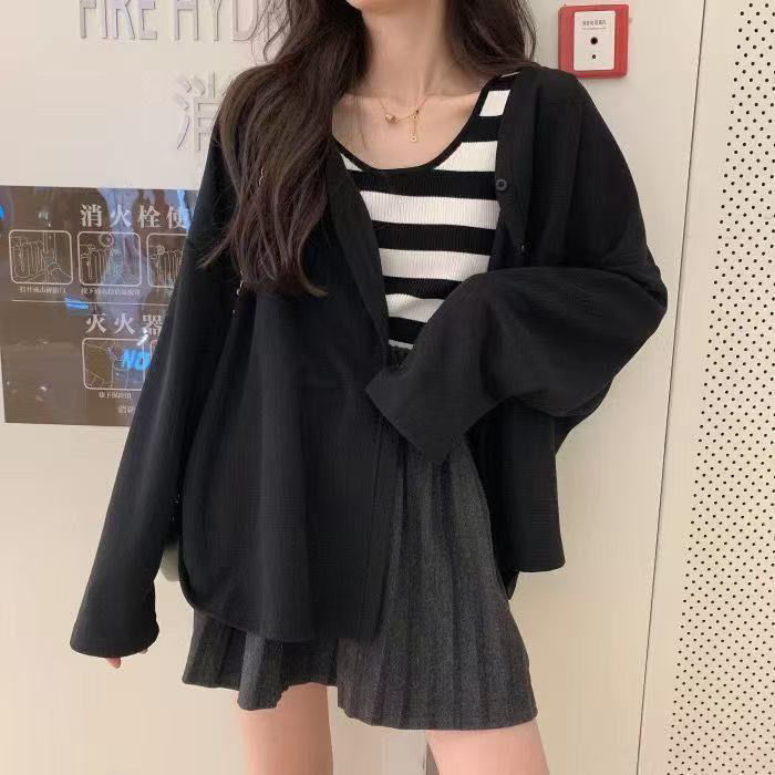 美式复古绣花棒球服开衫卫衣外套女春秋2025新款学生宽松慵懒上衣|undefined