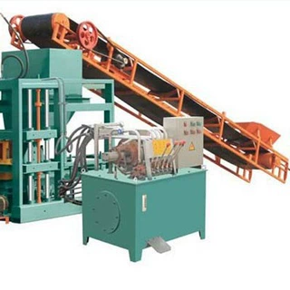 QT4-20 半自动砌块成型机液压砖机路面砖生产线