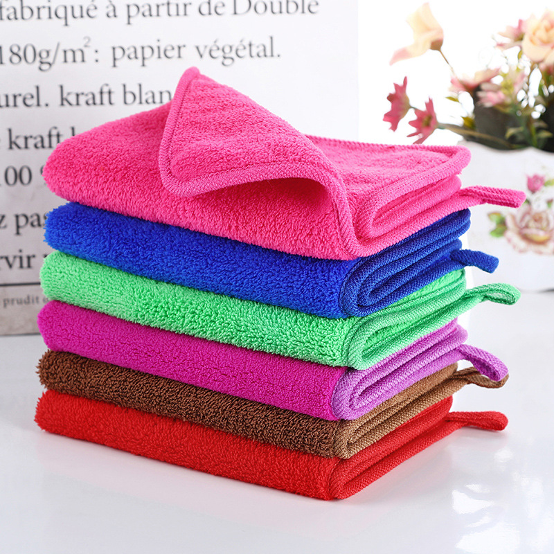 Absorbent, Non-Shedding, Thickened Cleaning Cloth for Household Cleaning, Towel for Wiping Floors, Kitchen Scouring Pad, Car Wiping Towel, Thickened