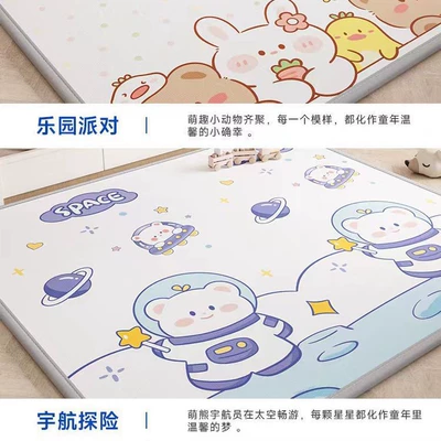 Odorless, Non-Slip and Moisture-Proof Crawling Mat — Avtomobil döşəmə paspasları - dinosaur-paradise-space-adventure-integral-model-180150-thickness-10cm-free-2-straps