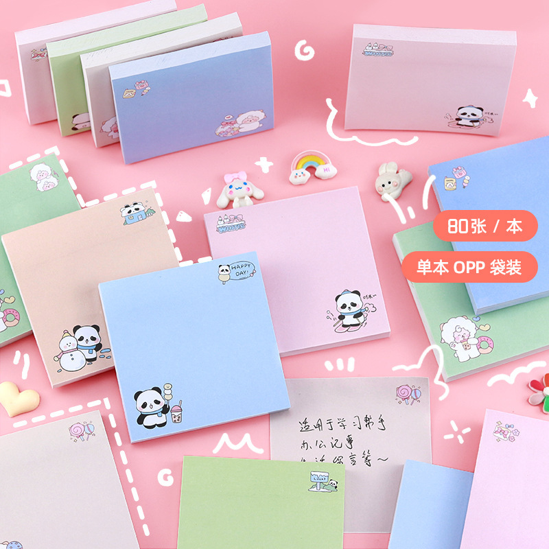 Cartoon Post-it Panda Cute Sheep Series Office Notes Prizes Primary School Gift Wholesale Cartoon Post-it Panda Cute Sheep Series Office Notes Prizes Primary School Gift Wholesale